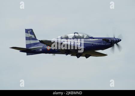 Pilatus PC 21, Armee De L`Air, RIAT, 2022, RAF Fairford, Gloucestershire, England, Stockfoto